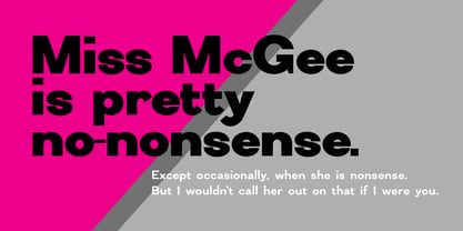 Miss McGee Font Poster 2