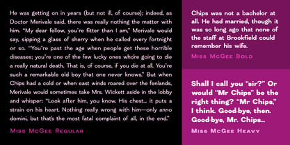 Miss McGee Font Poster 6