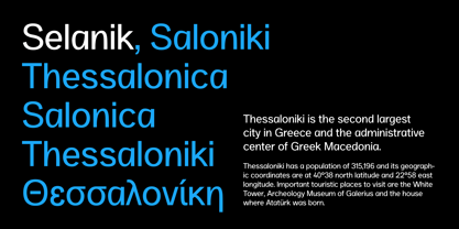 SK Selanik Font Poster 14