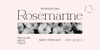Rosemarine Font Poster 1