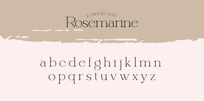 Rosemarine Font Poster 3