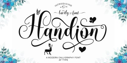 Handion Font Poster 1