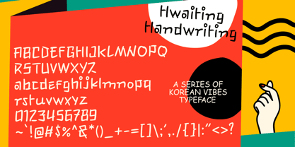 Hwaiting Handwriting Font Poster 11