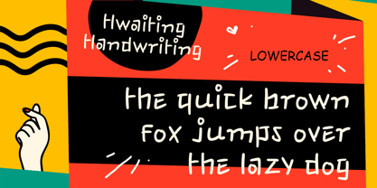 Hwaiting Handwriting Fuente Póster 10