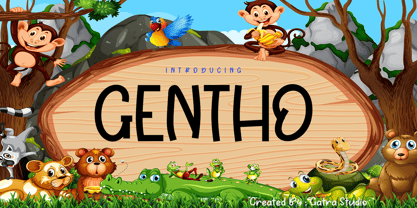 Gentho Font Poster 1