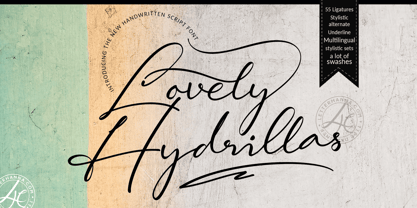 Lovely Hydrillas Font Poster 1