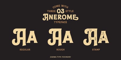 Anerome Font Poster 2
