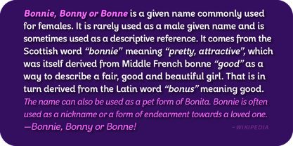 Bonnie Bay Font Poster 8