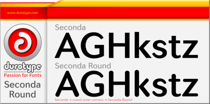 Seconda Round Font Poster 13