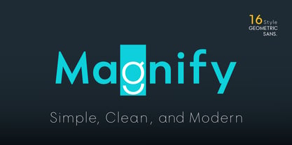 Magnify Font Poster 1