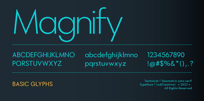 Magnify Font Poster 9