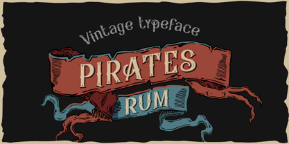 Pirates Rum Font Poster 1
