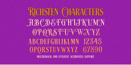 Richsten Font Poster 5