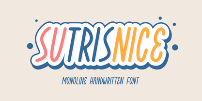 Sutrisnice Font Poster 1