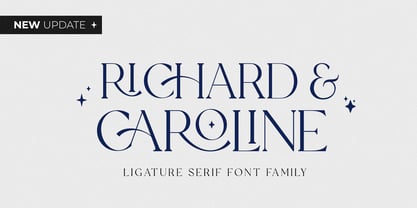 Richard & Caroline Font Poster 1