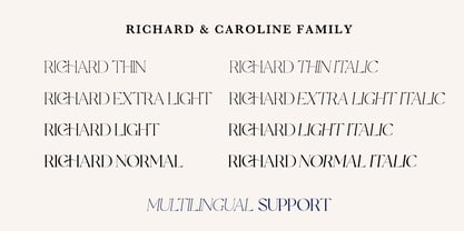 Richard & Caroline Font Poster 10