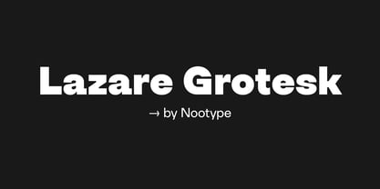 Lazare Grotesk Font Poster 1