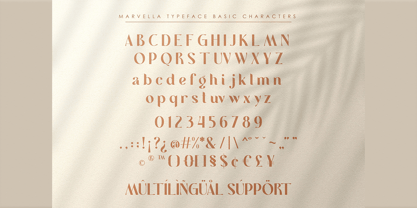 Marvella Typeface Font Poster 7