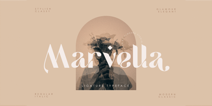 Marvella Typeface Font Poster 1