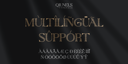 Qiunels Font Poster 7