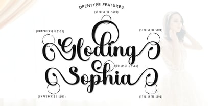 Gloding Sophia Script Font Poster 5