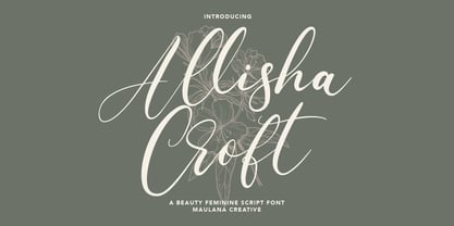 Allisha Croft Font Poster 1