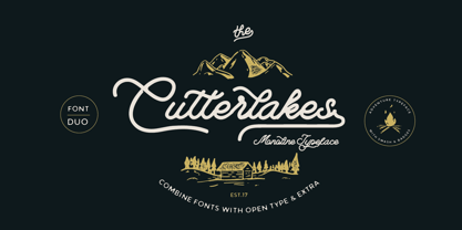 Cutterlakes Script Font Poster 1