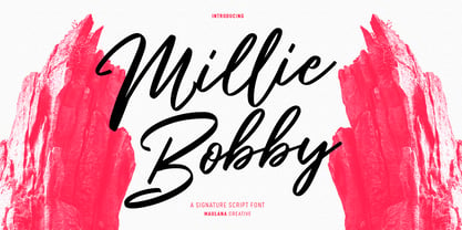 Millie Bobby Font Poster 1