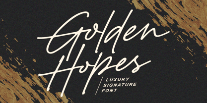Golden Hopes Font Poster 1
