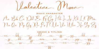 Valentine Moon Font Poster 8