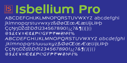 Isbellium Pro Font Poster 5