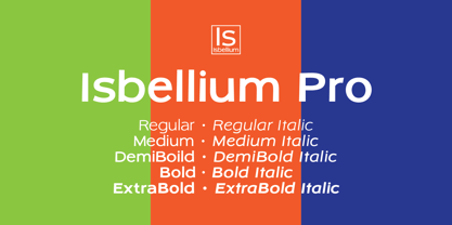 Isbellium Pro Font Poster 6