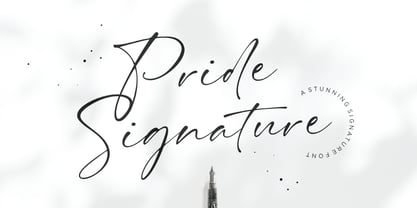 Pride Signature Fuente Póster 1