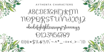 Winter Aythenta Font Poster 9