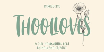Thoolloves Font Poster 1