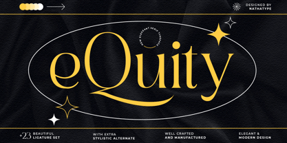 EQuity Font Poster 1