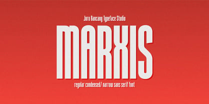 Marxis Font Poster 1