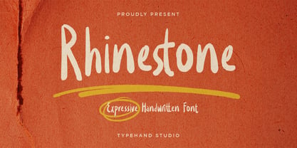 Rhinestone Font Poster 1