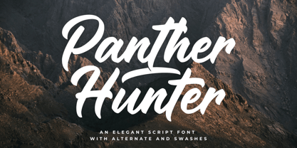 Panther Hunter Font Poster 1