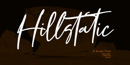 Hillstatic Font Poster 1