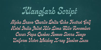 Klangfarbe Script Police Poster 3