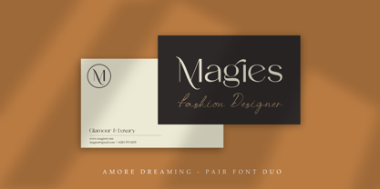 Amore Dreaming Font Poster 5