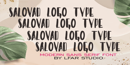 Salovad Logo Type Font Poster 2