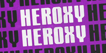 Heroxy Font Poster 1