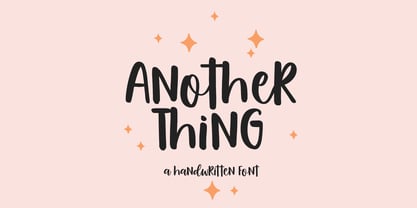 Another Thing Font Poster 1