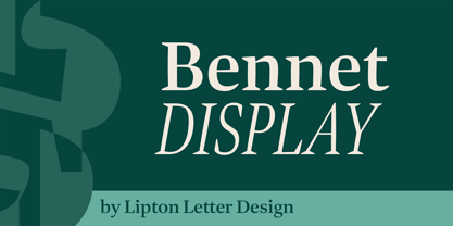 Bennet Display Font Poster 1