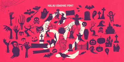 Halau Spooky Font Poster 9