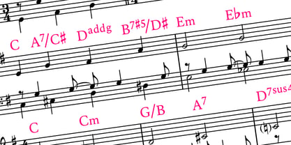 Chord Symbols Fuente Póster 12