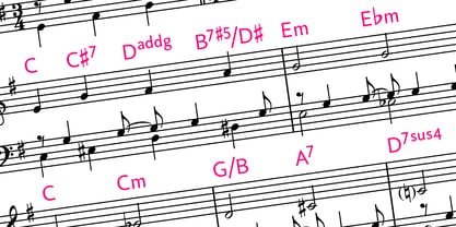 Chord Symbols Fuente Póster 4