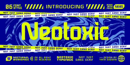 Neotoxic Font Poster 1